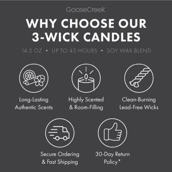 Goose Creek Apple Bourbon 3-Wick Candle - Picture 4 of 4